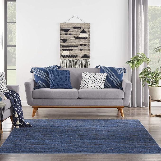 Nourison Home Nourison Essentials Midnight Blue 7' x Square Area Rug - Image 3
