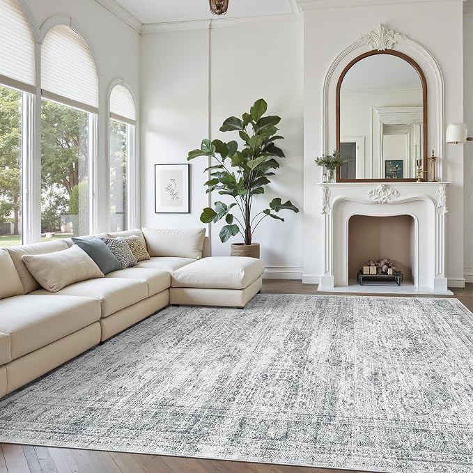 Soalmost Washable Area Rug 8x12, Large Soft Rugs - Image 4