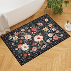 DUKINO 2x3 Rugs for Entryway, Floral Indoor Washable Door Mat, Non Slip Boho - Image 3