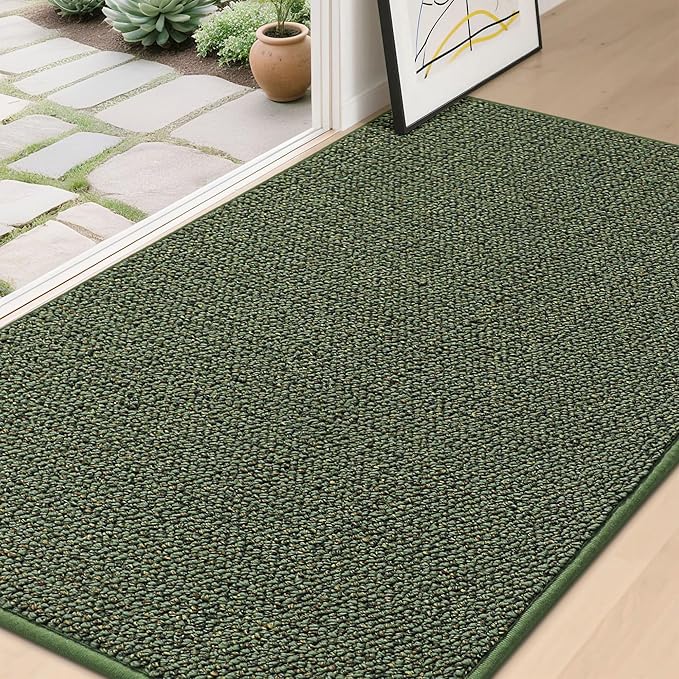BEQHAUSE Dirt Trapper Door Mat 36" x 60", Non-Slip Washable Doormats Entrance by BEQHAUSE