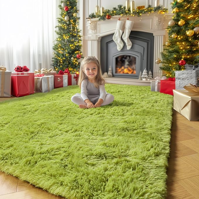 Amdrebio Grass Green Area Rugs 8x10 - Image 7
