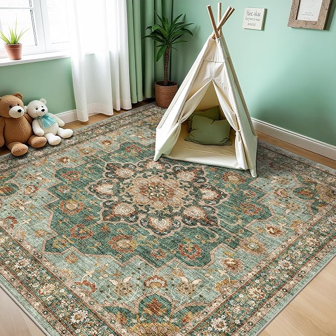 TOPRUUG Washable 6x6 Rug Square - Image 3