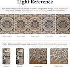 HUGEAR 5x7 Vintage Jute Indoor Outdoor Rug Washable Linen Textured Weave High - Image 8