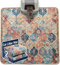 Hompet Cat Litter Mat 2 Pack, 54x54 Large Machine Washable Trapping Mats by Hompet