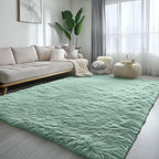 PAGISOFE Sage Green Rugs for Living Room, 5x7 Ft Shaggy Rug Plush Fuzzy Carpet - Image 3
