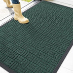 OLANLY Front Door Mat Outside Entrance 47x32, Heavy Duty Sturdy Natural Rubber by OLANLY