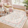 CAPALOCA Machine Washable Rugs Nursery Rug Sq4ft Cute Girl Non Slip Low Pile by CAPALOCA