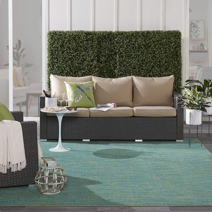 Nourison Home Nourison Essentials Blue Green 10' x 14' Area Rug - Image 5