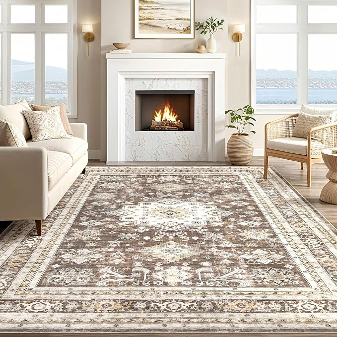 Vintage Living Room Area Rug 12x15 - Image 5