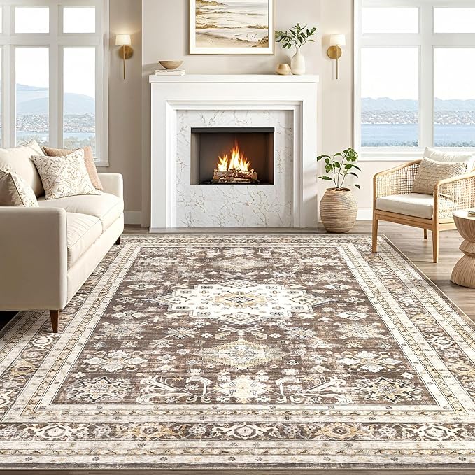 Vintage Living Room Area Rug 6x9 - Image 5