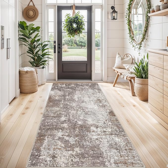 4x8 Area Rug for Indoor Entrance– Non-Slip Washable Door Mat for Entryway by BYYVOORugsforYourHome