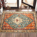 SERISSA Boho Rugs for Entryway, 2x3 Tribal Entryway Rug Non-Slip Washable Small by SERISSAHomeDecorCollection