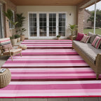 HUGEAR Outdoor Waterproof Rug 8'x10' Plastic Straw Rugs Washable Reversible by HUGEAR