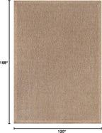 CAMILSON Easy Jute Rug 10x14, Indoor Outdoor Natural Color Fiber Area Rugs - Image 2
