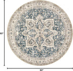 Tortania 5' Round Area Rug Living Room Rugs - Image 2