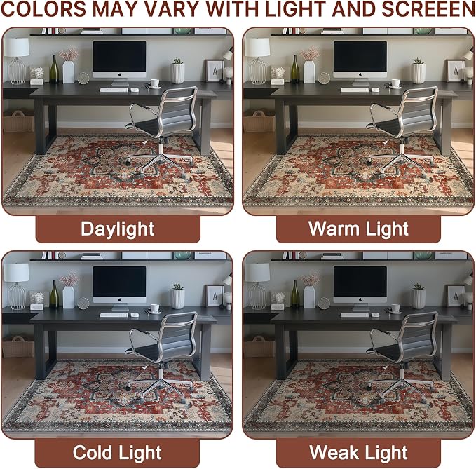 48"x60" Office Chair Mat for Hardwood Tile Floor, Under Desk Carpet Protector - Image 6
