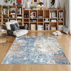 5x5 Square Rug for Living Room Machine Washable Non-Slip Area Rug for Kitchen by BYYVOORugsforYourHome