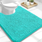 OLANLY Toilet Rugs U-Shaped 24x20, Extra Soft Absorbent Chenille Contour by OLANLY