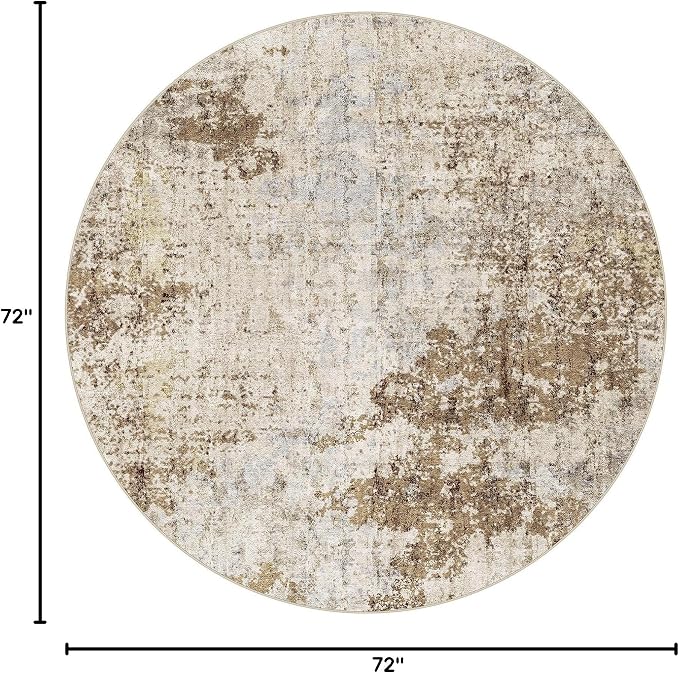 6ft Round Area Rug Living Room Rugs - Image 2