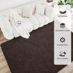 Litanika 4x6 Shag Area Rug for Living Room Bedroom, Non-Shedding Modern Indoor - Image 4