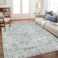 CHAMPLANT Area Rug 5'x7' Washable Rug Vintage Traditional Floor Cover Thin by CHAMPLANT