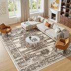 Washable 5x7 Area Rug for Living Room by JessibouAreaRug
