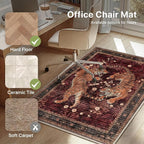 36"x60" Office Chair Mat for Hardwood Tile Floor, Under Desk Carpet Protector - Image 3