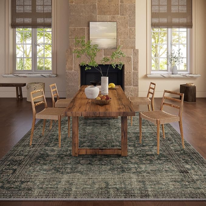 Washable Living Room Area Rug: 9x12 Rugs - Image 5