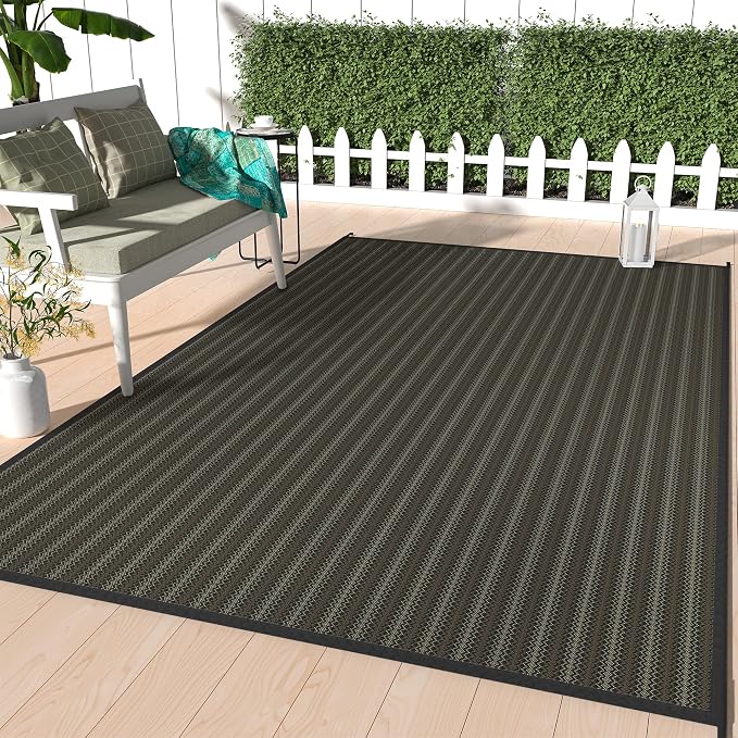 GENIMO Outdoor Rug for Patio Clearance, Lightweight Waterproof RV Camping Mat by GENIMO