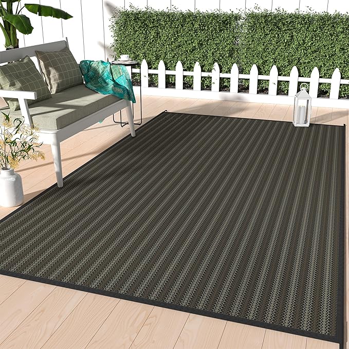 GENIMO Outdoor Rug for Patio Clearance, Lightweight Waterproof RV Camping Mat by GENIMO
