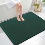 OLANLY Large Bathroom Rugs 40x32, Soft Absorbent Chenille Bath Rugs, Rubber by OLANLY