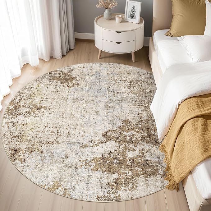 5ft Round Area Rug Living Room Rugs - Image 4