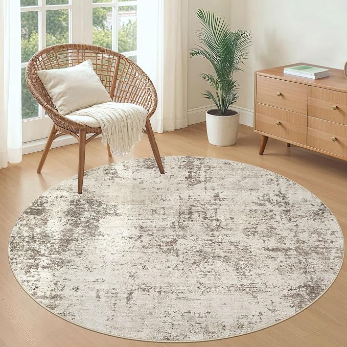UERMEI 5ft Round Area Rug Living Room Rugs - Image 9