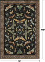 Hazo Haus Living Room Rug Black Boho 6x9 - Image 2