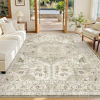 Madane 5x7 Area Rugs for Living Room, Stain Resistant Washable Rugs, Non-Slip by Madane