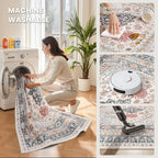 zesthome 8x10 Area Rugs for Living Room, Non-Slip Backing Washable Rugs - Image 5