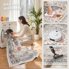 zesthome 10x14 Area Rugs for Living Room, Non-Slip Backing Washable Rugs - Image 5