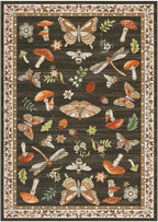 Mushroom 3x5 Area Rug Washable Non-Slip Small Indoor Rugs - Image 4