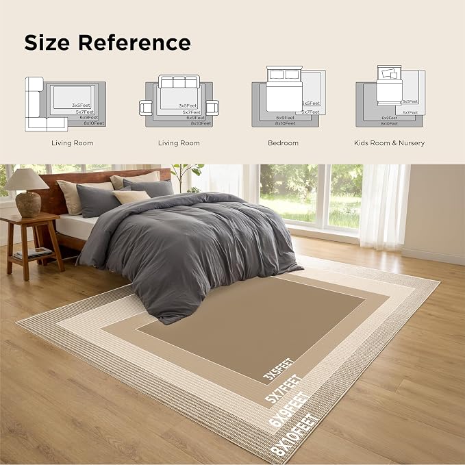 Bedsure 5x7 Faux Wool Area Rugs - Image 8