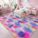 Large Hot Pink Rainbow Area Rug - Image 3