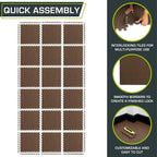 ProsourceFit Exercise Puzzle Mat 1/2-inch, EVA Interlocking Foam Floor Tiles - Image 5