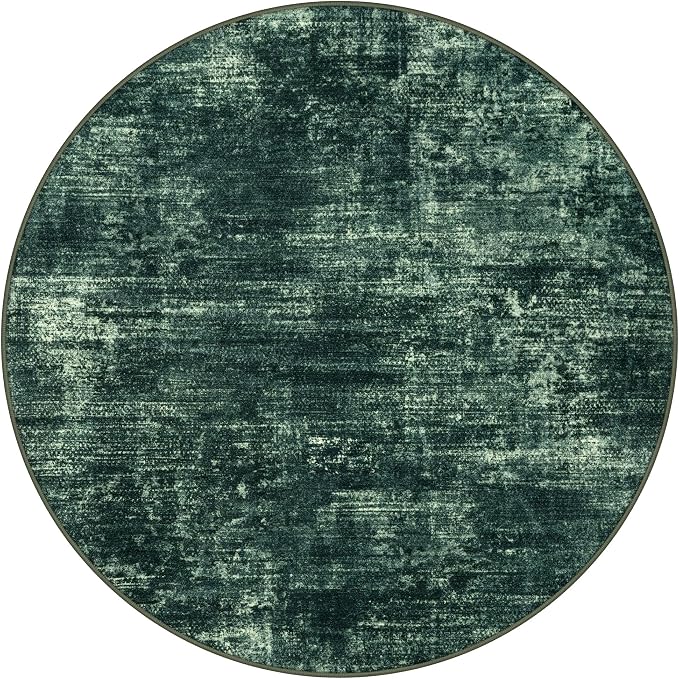 IOHOUZE Abstract Round Area Rug 8 Ft Washable Circle Rugs Large Round Rug Non - Image 10
