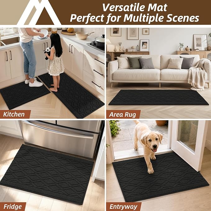 COSY HOMEER Kitchen Rugs 24"x35" Non-Slip Washable Kitchen Mats - Image 8