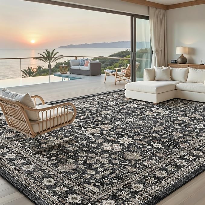 Dark Grey Rug for Living Room - Image 3