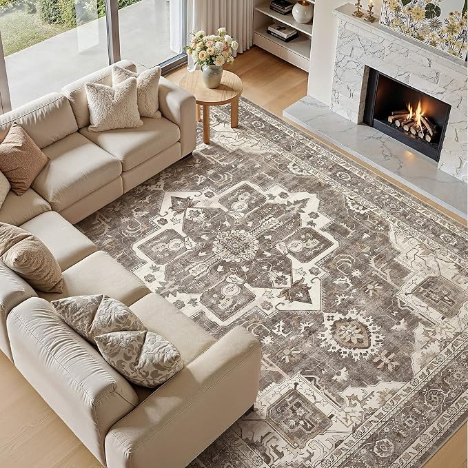 Washable 5x7 Area Rug for Living Room - Image 5