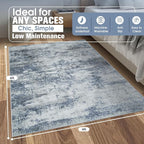 4x6 Area Rugs for Living Room Rug Washable: Abstract Rug for Dining Room - Image 2