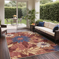 GENIMO Indoor Outdoor Area Rug 5'x7', Machine Washable Rugs by GENIMO
