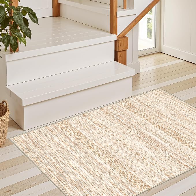 Miukiki 2x3 Entryway Rug Moroccan Washable Non Slip Indoor Floor Carpet - Image 7