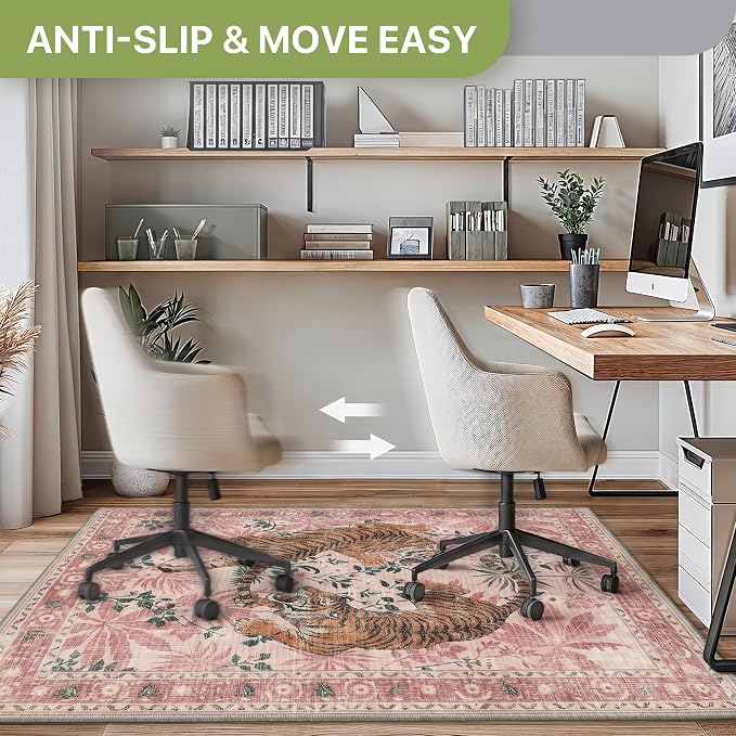 48"x72" Office Chair Mat for Hardwood Tile Floor, Under Desk Carpet Protector - Image 3