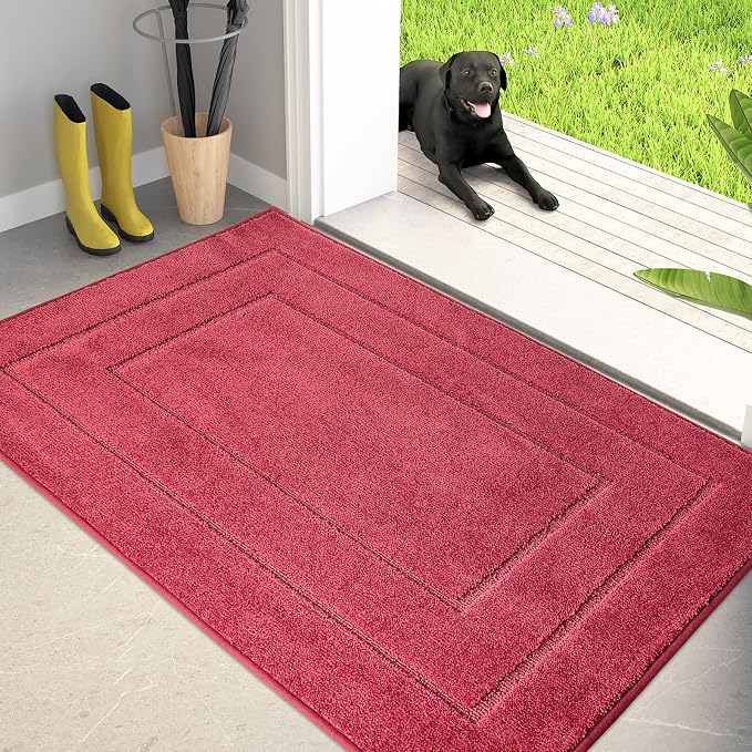 PURRUGS Dirt Trapping Door Mat 34" x 59", Non-Slip/Skid Machine Washable by PURRUGS